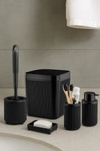 CLICK   KAPAK 5Lİ BANYO SETİ SİYAH (3 DESİ)