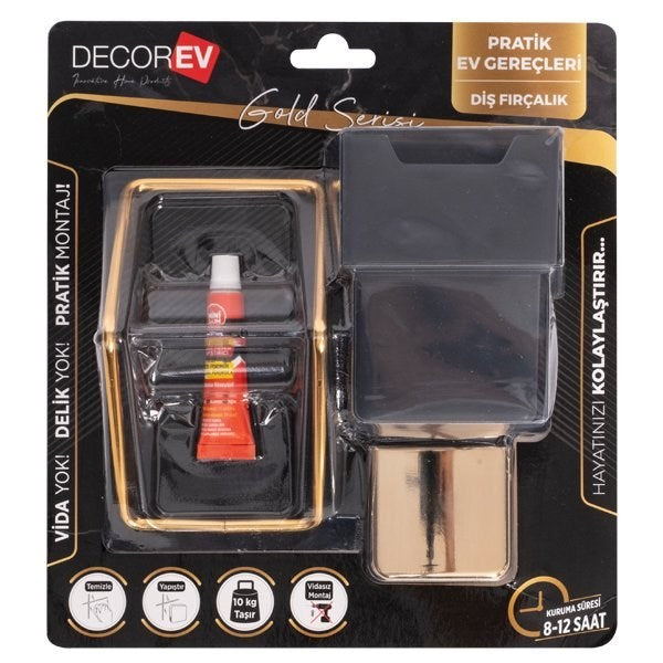 DECOREV DİŞ FIRÇALIK DC-5077 GOLD