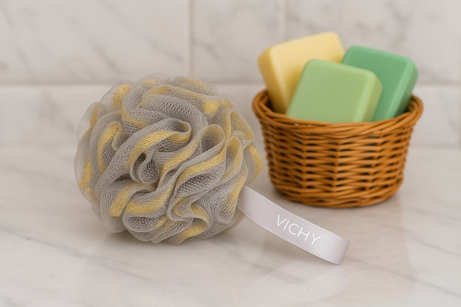 VICHY BANYO LİFİ VCH-6575  GRİ GOLD SİMLİ60gr 12li STAND x240